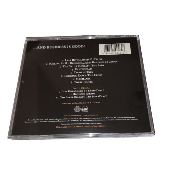 MEGADETH remastered cd KILLING IS MY BUSINESS 3 bonus tracks - Picture 3 of 6